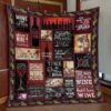 Wine Is Fine Quilt Blanket No96  Quilt